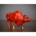 Brass 5 bull ornament 
